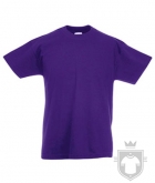 Camisetas Fruit of the Loom Original Kids color Purple :: Ref: PE Camisetas Fruit of the Loom Original Kids color Purple :: Ref: PE