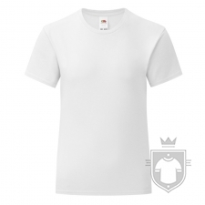 Camisetas Fruit of the Loom Iconic T niña color White :: Ref: 30 Camisetas Fruit of the Loom Iconic T niña color White :: Ref: 30