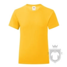 Camisetas Fruit of the Loom Iconic T niña color Sunflower :: Ref: 34 Camisetas Fruit of the Loom Iconic T niña color Sunflower :: Ref: 34