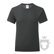 Camisetas Fruit of the Loom Iconic T niña color Black :: Ref: 36 Camisetas Fruit of the Loom Iconic T niña color Black :: Ref: 36