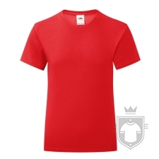 Camisetas Fruit of the Loom Iconic T niña color Red :: Ref: 40 Camisetas Fruit of the Loom Iconic T niña color Red :: Ref: 40