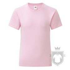 Camisetas Fruit of the Loom Iconic T niña color Light Pink :: Ref: 52 Camisetas Fruit of the Loom Iconic T niña color Light Pink :: Ref: 52