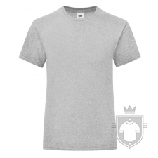 Camisetas Fruit of the Loom Iconic T niña color Heather Grey :: Ref: 94 Camisetas Fruit of the Loom Iconic T niña color Heather Grey :: Ref: 94