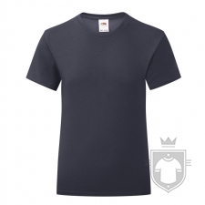 Camisetas Fruit of the Loom Iconic T niña color Deep Navy :: Ref: AZ Camisetas Fruit of the Loom Iconic T niña color Deep Navy :: Ref: AZ