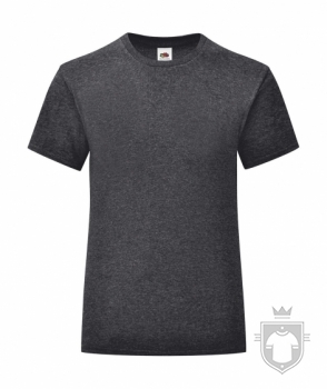 Camisetas Fruit of the Loom Iconic T niña color Dark Heather Grey :: Ref: HD Camisetas Fruit of the Loom Iconic T niña color Dark Heather Grey :: Ref: HD