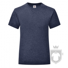 Camisetas Fruit of the Loom Iconic T niña color Vintage Heather Navy :: Ref: VF Camisetas Fruit of the Loom Iconic T niña color Vintage Heather Navy :: Ref: VF