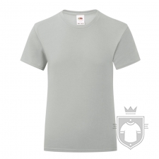 Camisetas Fruit of the Loom Iconic T niña color Zinc :: Ref: XW Camisetas Fruit of the Loom Iconic T niña color Zinc :: Ref: XW