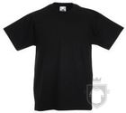 Camisetas Fruit of the Loom Value Niño K color Black :: Ref: 36 Camisetas Fruit of the Loom Value Niño K color Black :: Ref: 36