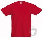Camisetas Fruit of the Loom Value Niño K color Red :: Ref: 40 Camisetas Fruit of the Loom Value Niño K color Red :: Ref: 40