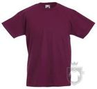 Camisetas Fruit of the Loom Value Niño K color Burgundy :: Ref: 41 Camisetas Fruit of the Loom Value Niño K color Burgundy :: Ref: 41