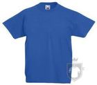 Camisetas Fruit of the Loom Value Niño K color Royal Blue :: Ref: 51 Camisetas Fruit of the Loom Value Niño K color Royal Blue :: Ref: 51