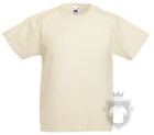 Camisetas Fruit of the Loom Value Niño K color Natural :: Ref: 60 Camisetas Fruit of the Loom Value Niño K color Natural :: Ref: 60