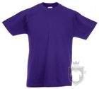 Camisetas Fruit of the Loom Value Niño K color Purple :: Ref: PE Camisetas Fruit of the Loom Value Niño K color Purple :: Ref: PE