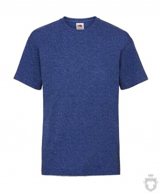 Camisetas Fruit of the Loom Value Niño K color Retro Heather Royal :: Ref: R6 Camisetas Fruit of the Loom Value Niño K color Retro Heather Royal :: Ref: R6