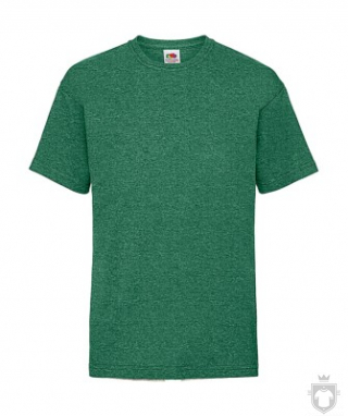 Camisetas Fruit of the Loom Value Niño K color Retro Heather Green :: Ref: RX Camisetas Fruit of the Loom Value Niño K color Retro Heather Green :: Ref: RX