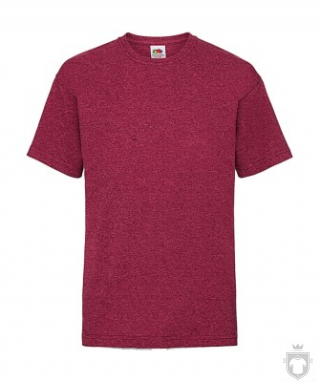 Camisetas Fruit of the Loom Value Niño K color Vintage Heather Red :: Ref: VH Camisetas Fruit of the Loom Value Niño K color Vintage Heather Red :: Ref: VH