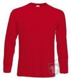 Camisetas Fruit of the Loom Value manga larga color Red :: Ref: 40 Camisetas Fruit of the Loom Value manga larga color Red :: Ref: 40