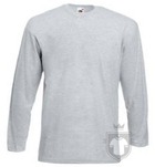 Camisetas Fruit of the Loom Value manga larga color Heather Grey :: Ref: 94 Camisetas Fruit of the Loom Value manga larga color Heather Grey :: Ref: 94