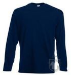 Camisetas Fruit of the Loom Value manga larga color Deep Navy :: Ref: AZ Camisetas Fruit of the Loom Value manga larga color Deep Navy :: Ref: AZ