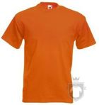 Camisetas Fruit of the Loom Premium color Orange :: Ref: 44 Camisetas Fruit of the Loom Premium color Orange :: Ref: 44