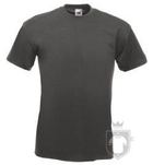 Camisetas Fruit of the Loom Premium color Light Graphite :: Ref: GL Camisetas Fruit of the Loom Premium color Light Graphite :: Ref: GL