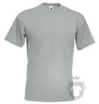 Camisetas Fruit of the Loom Premium color Zinc :: Ref: XW Camisetas Fruit of the Loom Premium color Zinc :: Ref: XW