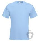 Camisetas Fruit of the Loom Premium color Sky Blue :: Ref: YT Camisetas Fruit of the Loom Premium color Sky Blue :: Ref: YT
