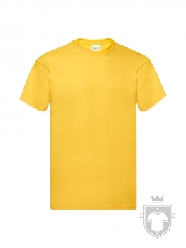 Camisetas Fruit of the Loom Original color Sunflower :: Ref: 34 Camisetas Fruit of the Loom Original color Sunflower :: Ref: 34