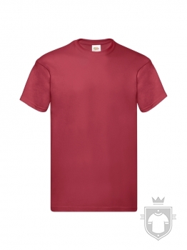 Camisetas Fruit of the Loom Original color Brick Red :: Ref: BX Camisetas Fruit of the Loom Original color Brick Red :: Ref: BX