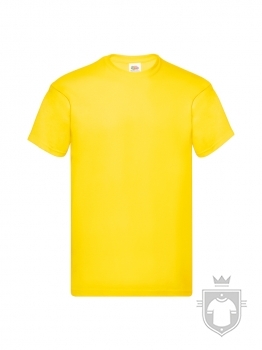 Camisetas Fruit of the Loom Original color Yellow :: Ref: K2 Camisetas Fruit of the Loom Original color Yellow :: Ref: K2
