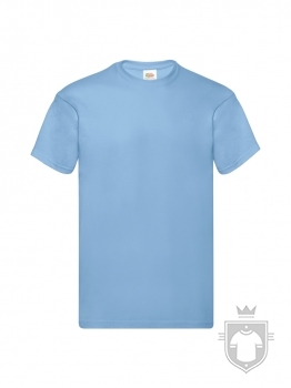 Camisetas Fruit of the Loom Original color Sky Blue :: Ref: YT Camisetas Fruit of the Loom Original color Sky Blue :: Ref: YT