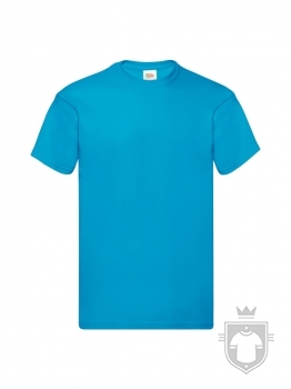 Camisetas Fruit of the Loom Original color Azure Blue :: Ref: ZU Camisetas Fruit of the Loom Original color Azure Blue :: Ref: ZU