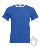 Camisetas Fruit of the Loom Ringer 165 color Royal Blue - White :: Ref: KB Camisetas Fruit of the Loom Ringer 165 color Royal Blue - White :: Ref: KB