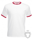 Camisetas Fruit of the Loom Ringer 165 color White - Red :: Ref: WM Camisetas Fruit of the Loom Ringer 165 color White - Red :: Ref: WM