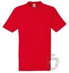 Camisetas Fruit of the Loom Heavy t 195 color Red :: Ref: 40 Camisetas Fruit of the Loom Heavy t 195 color Red :: Ref: 40