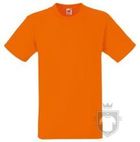 Camisetas Fruit of the Loom Heavy T Tallas grandes color Orange :: Ref: 44 Camisetas Fruit of the Loom Heavy T Tallas grandes color Orange :: Ref: 44