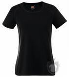 Camisetas Fruit of the Loom Performance chica color Black :: Ref: 36 Camisetas Fruit of the Loom Performance chica color Black :: Ref: 36