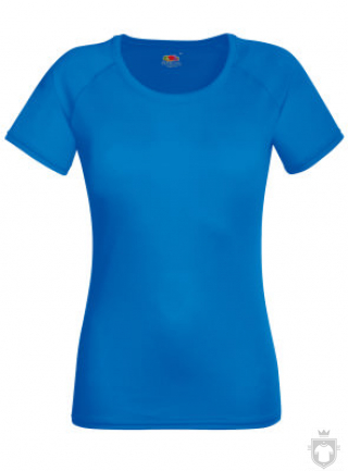 Camisetas Fruit of the Loom Performance chica color Royal Blue :: Ref: 51 Camisetas Fruit of the Loom Performance chica color Royal Blue :: Ref: 51