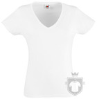 Camisetas Fruit of the Loom Value cuello V Lady color White :: Ref: 30 Camisetas Fruit of the Loom Value cuello V Lady color White :: Ref: 30