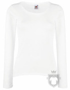 Camisetas Fruit of the Loom Value manga larga w color White :: Ref: 30 Camisetas Fruit of the Loom Value manga larga w color White :: Ref: 30