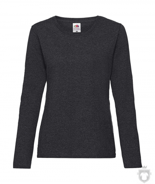 Camisetas Fruit of the Loom Value manga larga w color Dark Heather Grey :: Ref: HD Camisetas Fruit of the Loom Value manga larga w color Dark Heather Grey :: Ref: HD