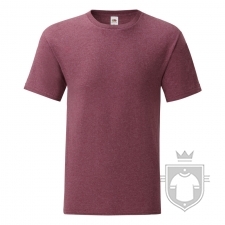 Camisetas Fruit of the Loom Iconic T Tallas grandes color Heather Burgundy :: Ref: H1 Camisetas Fruit of the Loom Iconic T Tallas grandes color Heather Burgundy :: Ref: H1