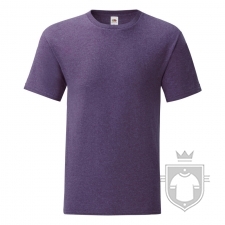 Camisetas Fruit of the Loom Iconic T Tallas grandes color Heather Purple :: Ref: HP Camisetas Fruit of the Loom Iconic T Tallas grandes color Heather Purple :: Ref: HP