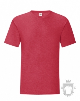 Camisetas Fruit of the Loom Iconic T Tallas grandes color Vintage Heather Red :: Ref: VH Camisetas Fruit of the Loom Iconic T Tallas grandes color Vintage Heather Red :: Ref: VH