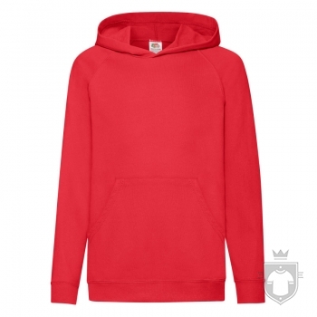Sudaderas Fruit of the Loom Ligera Capucha Kids color Red :: Ref: 40 Sudaderas Fruit of the Loom Ligera Capucha Kids color Red :: Ref: 40