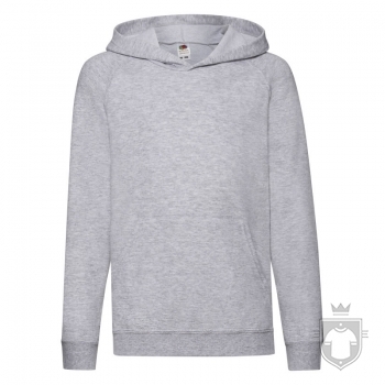 Sudaderas Fruit of the Loom Ligera Capucha Kids color Heather Grey :: Ref: 94 Sudaderas Fruit of the Loom Ligera Capucha Kids color Heather Grey :: Ref: 94