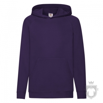 Sudaderas Fruit of the Loom Ligera Capucha Kids color Purple :: Ref: PE Sudaderas Fruit of the Loom Ligera Capucha Kids color Purple :: Ref: PE