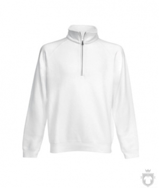 Sudaderas Fruit of the Loom Media cremallera color White :: Ref: 30 Sudaderas Fruit of the Loom Media cremallera color White :: Ref: 30