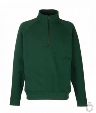 Sudaderas Fruit of the Loom Media cremallera color Bottle Green :: Ref: 38 Sudaderas Fruit of the Loom Media cremallera color Bottle Green :: Ref: 38