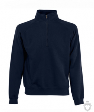 Sudaderas Fruit of the Loom Media cremallera color Deep Navy :: Ref: AZ Sudaderas Fruit of the Loom Media cremallera color Deep Navy :: Ref: AZ
